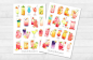 Preview: Summer Cocktails Sticker Set